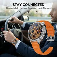 Montre connectée puissante avec batterie 1000 mAh, montre connectée tactique d'extérieur K77 avec lampe torche LED, tracker de fitness sportif