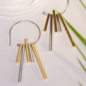 Boucles d'oreilles longues à franges simples en argent rétro bohème européenne américaine, design de niche géométrique, secteur unique, bijoux pour femmes - Product Image 6