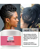 Gel de tressage de marque privée 24 heures contrôle des bords de maintien supplémentaire vendeur cire de tresse 4c cheveux contrôle des bords de maintien fort personnalisé