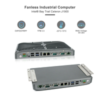 Mini PC embarqué sans ventilateur Intel J1900 J6412 I3 I5 I7 compatible Windows Linux Ubuntu pour le contrôle industriel