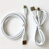 XINBO kabel Data pengisi daya Cepat bergaris, kabel Data tembaga murni kompatibel ponsel PVC tipe-c Android