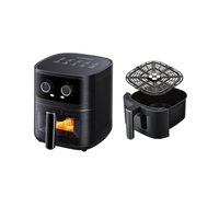 Friteuses 4.4L Appareils ménagers de cuisine Friteuses électriques mécaniques avec fenêtre visuelle