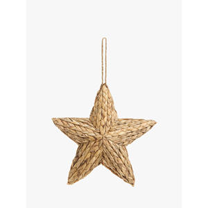 Arbre de Noël en rotin naturel le plus vendu-Décor de Noël artisanal | Ornements en bois de canne naturelle et de rotin - Product Image 1