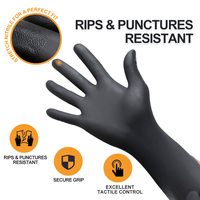 Gants en nitrile jetables de haute qualité XINGYU, sans poudre, noirs, pour la cuisine, la sécurité alimentaire, le travail, gants en nitrile sans poudre