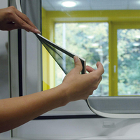 Moustiquaire de bricolage, pour fenêtre en aluminium, avec cadre magnétique
