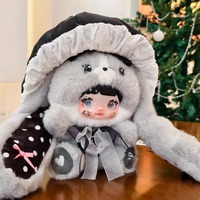 Auténtico HI TOY Nommi Mushroom Hat 400% caja ciega conejo de peluche muñeca hecha a mano juego de moda caja ciega regalo decorativo