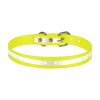 Collier pour chien Perpetual PD 01 en TPU noir solide, imperméable, confortable, style punk, boucle réglable, pour chiens et chats, toutes saisons