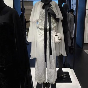 Vestido chal de seda Floral Vintage para mujer, Falda de tubo con estampado de leopardo, encaje corto con lentejuelas, cadera delgada, seda completa, banquetes de verano naturales - Product Image 3