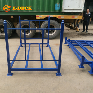 Rayonnage de stockage de pneus pliables empilables en acier doux Q235, démontable et robuste pour le transport - Product Image 2