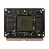 Akselerator OAM Any-Layer HDI (ELIC) 40 Lapisan Modul AI OCP Produsen Perakitan PCB/PCBA Kustom Bahan Ultra Low Loss BGA