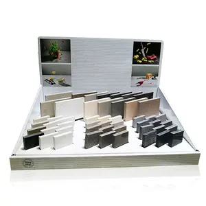 Store Display Stone Sample Rack Floor Tile Display Acrylic Lash Tile Box