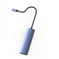 Docking Station USB-C 5 in 1 Multiport Hub 4K 60Hz Gigabit Ethernet RJ45 PD 100W Power Delivery Port USB3.0 untuk Laptop PC