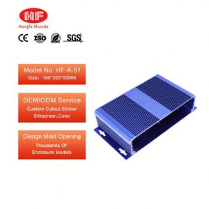 Manufacturer Custom CNC Machining Milling Parts Precision Wall Mounted Anodized Aluminum Metal <b>Enclosure</b> Housing Case - Product Image 1
