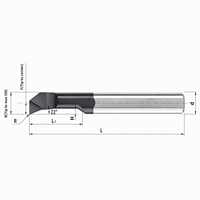 MUR Coupeur de perçage pour acier trempé, outils de perçage CNC pour petites ouvertures, en carbure cémenté, avec orifice de refroidissement, personnalisé
