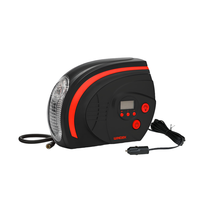 Compresseur d'air portable préréglé intelligent-Gonfleur de pneu DC 12V avec jauge rétroéclairée bleue et travail continu de 30 minutes