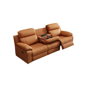 أريكة سينما كهربائية قابلة للطي بتصميم إيطالي من الجلد الفاخر مع إطار معدني وظهر قابل للتعديل - الأكثر مبيعًا لعام 2025 - Product Image 2