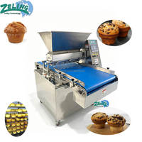 Machine de remplissage de gâteaux commerciale ZL-CA600, convoyeur de 600 mm, 25 rangées par minute, moteur servo pour la production de garnitures de gâteaux et de pâtisseries