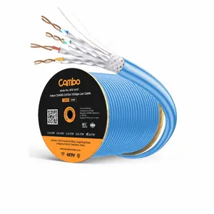 중국 공급업체 트위스트 와이어 4PR CMR CMP LSZH 4ft cat6 cat6a 305m/1000ft utp ftp 이더넷 케이블 10Gbps 500 MHz