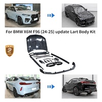 Kit de Carrocería Estilo Lar-T para BMW X6M F96 LCI 2024-2025, Alerón Delantero, Difusor Trasero, Puntas de Escape, Faldones Laterales, Alerón de Capó, Mejora Exterior