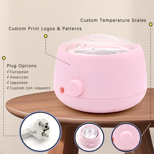 Kit Chauffe-<span class=keywords><strong>Cire</strong></span> Électrique Portable <span class=keywords><strong>Professionnel</strong></span> en ABS/Aluminium, Épilateur Multifonctionnel pour Épilation Corporelle Complète, Rotatif, Usage Domestique RH008 - Product Image 2