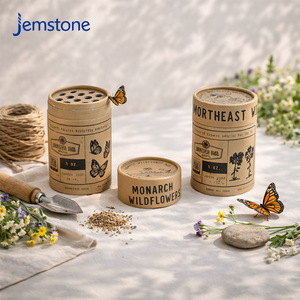 บรรจุภัณฑ์ทรงกระบอกแบบกล่องกระดาษแข็งสำหรับเมล็ดผลไม้ ชา กาแฟ เครื่องเทศ  แบบเป็นมิตรต่อสิ่งแวดล้อม พร้อมโลโก้สั่งทำได้ - Product Image 6