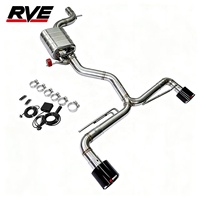 Échappement Catback en acier inoxydable RVE à valve de performance, son aiguisé, pour VW MK7 GTI 2015+, VW Golf 7 7R GTI 1.4T 2.0T