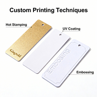 Étiquettes imprimées personnalisées pour les sous-vêtements pour hommes et enfants, marques de vêtements, étiquettes, impression UV, cartes en papier avec estampage doré