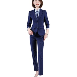 Traje elegante <span class=keywords><strong>de</strong></span> estilo occidental para mujer, versión <span class=keywords><strong>de</strong></span> invierno <span class=keywords><strong>de</strong></span> la trayectoria profesional, uniforme <span class=keywords><strong>de</strong></span> estudiante <span class=keywords><strong>de</strong></span> moda, <span class=keywords><strong>de</strong></span> estilo occidental, para mujer - Product Image 1