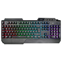 Kit de périphériques de clavier mécanique filaire de jeu 104 touches avec éclairage arc-en-ciel pour ordinateur de bureau