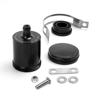 Réservoir de liquide de frein et d'embrayage pour moto en aluminium CNC 6061, kit de fixation complet, coupelle d'huile modifiée rouge