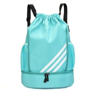 Sports Drawstring <b>Backpack</b> - Moisture-proof Pocket Swimming and Fitness Bag - Product Image 4