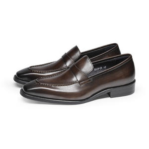 Chaussures Mocassins Habillées en Cuir Véritable pour Hommes Grande Taille Faites à la Main à Lacets Respirantes Légères Antidérapantes Patchwork Bureau Carrière - Product Image 5