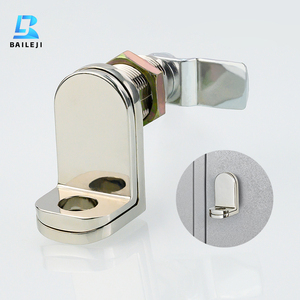 Serrure de porte à came en alliage de zinc robuste avec trou de cadenas | Cylindre de serrure de loquet d'armoire en métal - Product Image 1