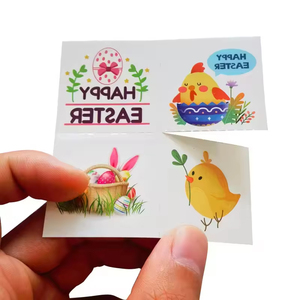 Pegatinas de <span class=keywords><strong>Tatuajes</strong></span> Temporales de Huevos de Conejito de Pascua Hechas a Mano, Pegatinas de <span class=keywords><strong>Tatuajes</strong></span> de Transferencia de Agua para Niños, para Cara y Brazos - Product Image 4