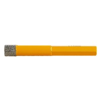 Foret diamanté brasé pour perceuse, pour quartz, pierre, marbre, verre - Outil de perçage à sec électrique (lot de 5 pièces)