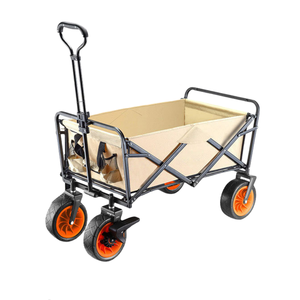 Luxury High Quality Aluminium 330lb <strong>Beach</strong> Wago Big Wheels Custom Design Folding Camping <strong>Wagon</strong> Cart - Product Image 5