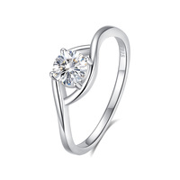 Bagues de mariage et de fiançailles de luxe en or avec moissanite colorée en argent sterling S925 – Magnifique bague de fiançailles et de mariage