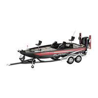 Nouveau bateau de pêche léger et stable en aluminium, type skiff, haute vitesse, 3 places, pour rivière et océan, à vendre