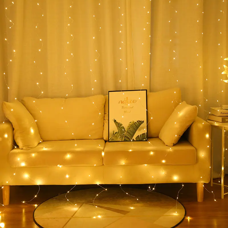 Twinkle Star 300 LED Window Curtain String Light Fairy Light Curtain Remote Controlled LED Color Changing Curtain Light
