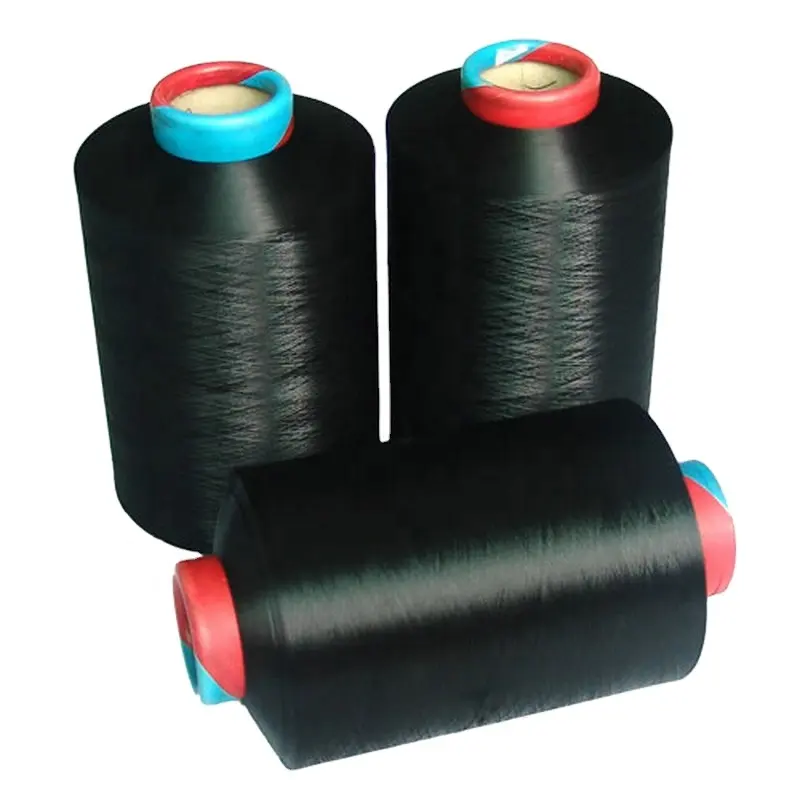 Polyester filament iplik DTY 300/96 DDB onun intermingle polyester iplik