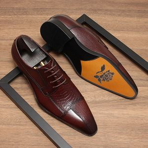 Nuevos Zapatos de Cuero para Hombre, de Alta Gama, con Estampado de Cuero, Transpirables, de Piel Vacuna, Casuales, Deportivos, de Vestir, Otoñales, Impermeables - Product Image 2