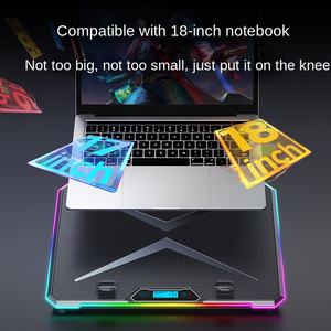 Refroidisseur d'ordinateur <span class=keywords><strong>portable</strong></span> RGB K15 transfrontalier avec support, disponible en stock - Product Image 3