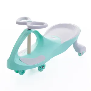 Best pink green blue toddler ride on wiggle car with mute led flush wheel