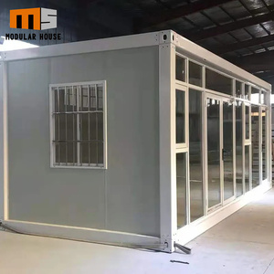 Casa Prefabbricata Modulare di Lusso su Misura da 40 Piedi con 2 Stanze, Assemblaggio Rapido, Piccole Finestre <span class=keywords><strong>in</strong></span> <span class=keywords><strong>Vetro</strong></span>, Casa Container - Product Image 4