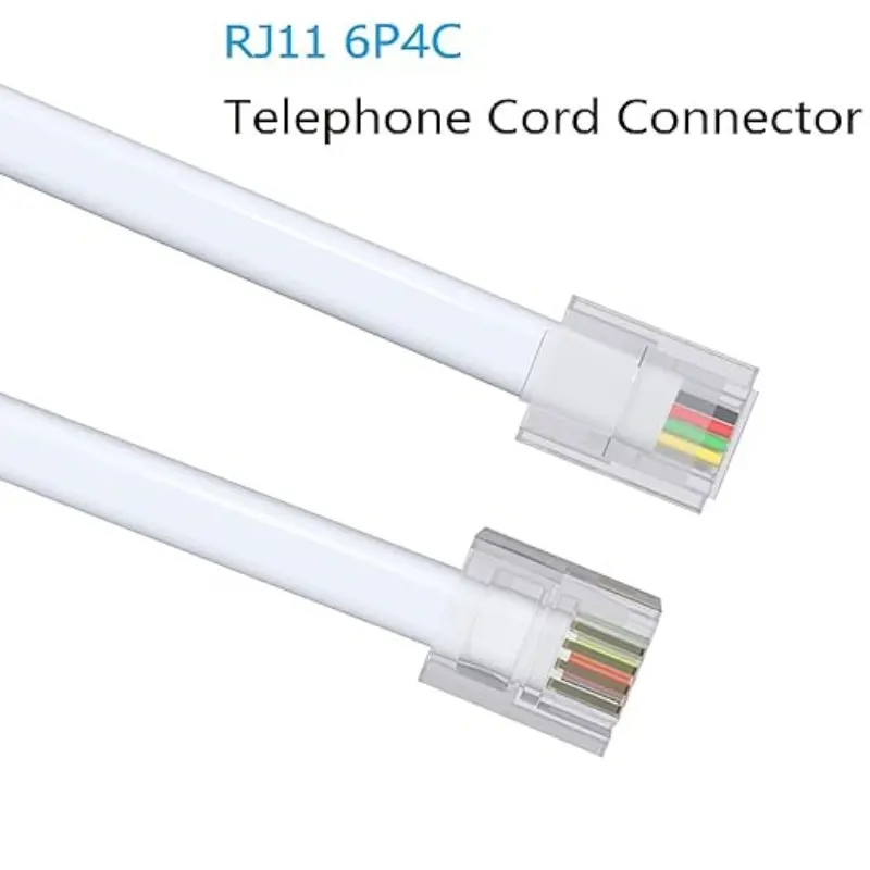 Répartiteur de téléphone durable RJ11 6P4C 1 mâle à 2 femelles RJ11 boîte de connecteur pour téléphone fixe