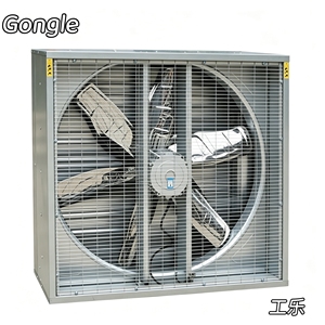 Ventilateurs extracteurs industriels en acier inoxydable de 40 pouces (1100 mm) à entraînement direct, personnalisables, pour montage mural, type marteau oscillant - Product Image 1