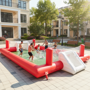 QIQU - Cancha <span class=keywords><strong>de</strong></span> Fútbol Inflable Comercial <span class=keywords><strong>de</strong></span> PVC Sijia, Personalizable <span class=keywords><strong>con</strong></span> Logotipo y Tamaño, Venta al Por Mayor - Product Image 1