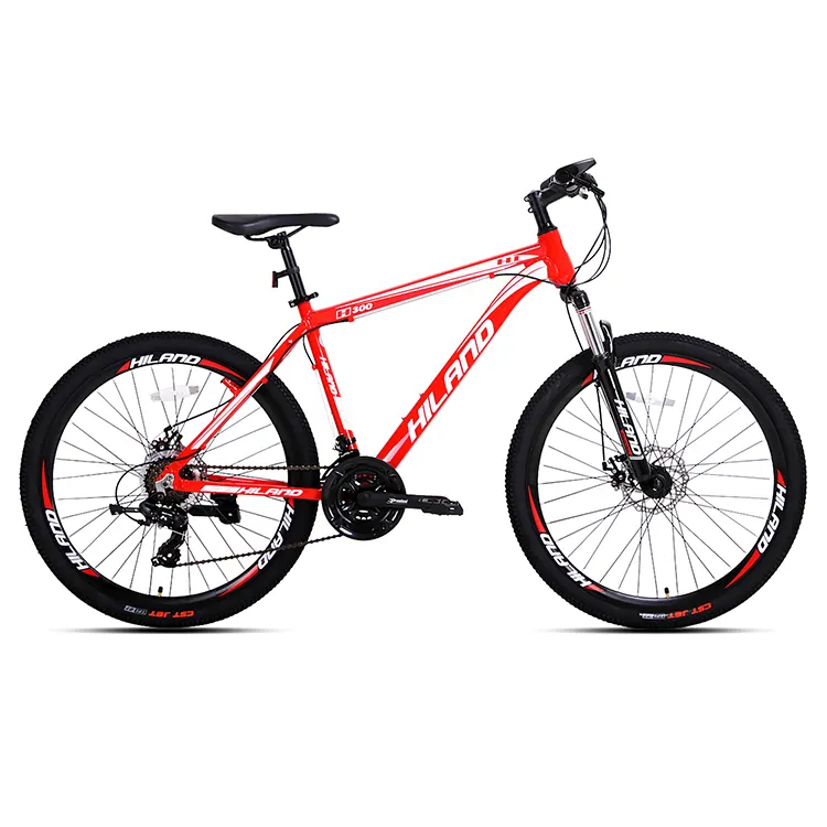 JOYKIE custom adult red disc brake hard tail bike aro 26 mtb mountain bike with 24 speed