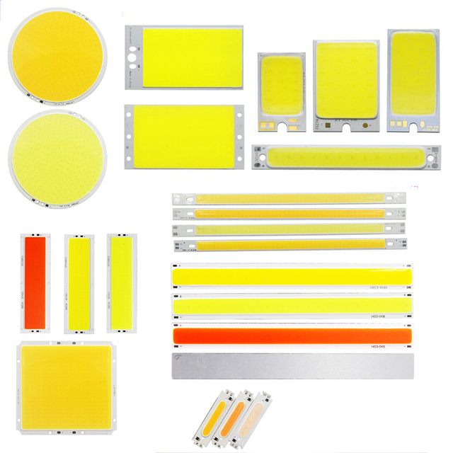 Customized Cob Led Chip Bar Panel LAMP Red Blue White Outdoor Dc 3v 5v 12v 24v HIGH POWER COB 3W 12W 50W 100W 200W Led