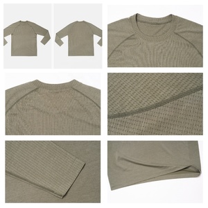 Của nam giới liền mạch dài tay áo nén <span class=keywords><strong>t</strong></span>ập thể dục <span class=keywords><strong>T</strong></span>-Shirts tuyệ<span class=keywords><strong>t</strong></span> vời căng hoạ<span class=keywords><strong>t</strong></span> động chạy hàng đầu Slim Fit Breathable <span class=keywords><strong>t</strong></span>ập thể dục <span class=keywords><strong>T</strong></span>-Shirts - Product Image 6